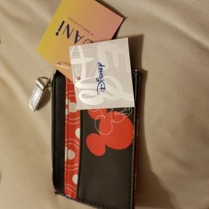 NEW Disney Wallet Coin Purse Mickey Mouse Keychain